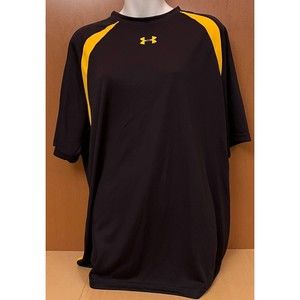 Under Armour UA Heatgear Loose Fit Shirt Men's XL Black Gold New with Tags